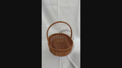 Nutshell Functional Wicker Basket with Handle