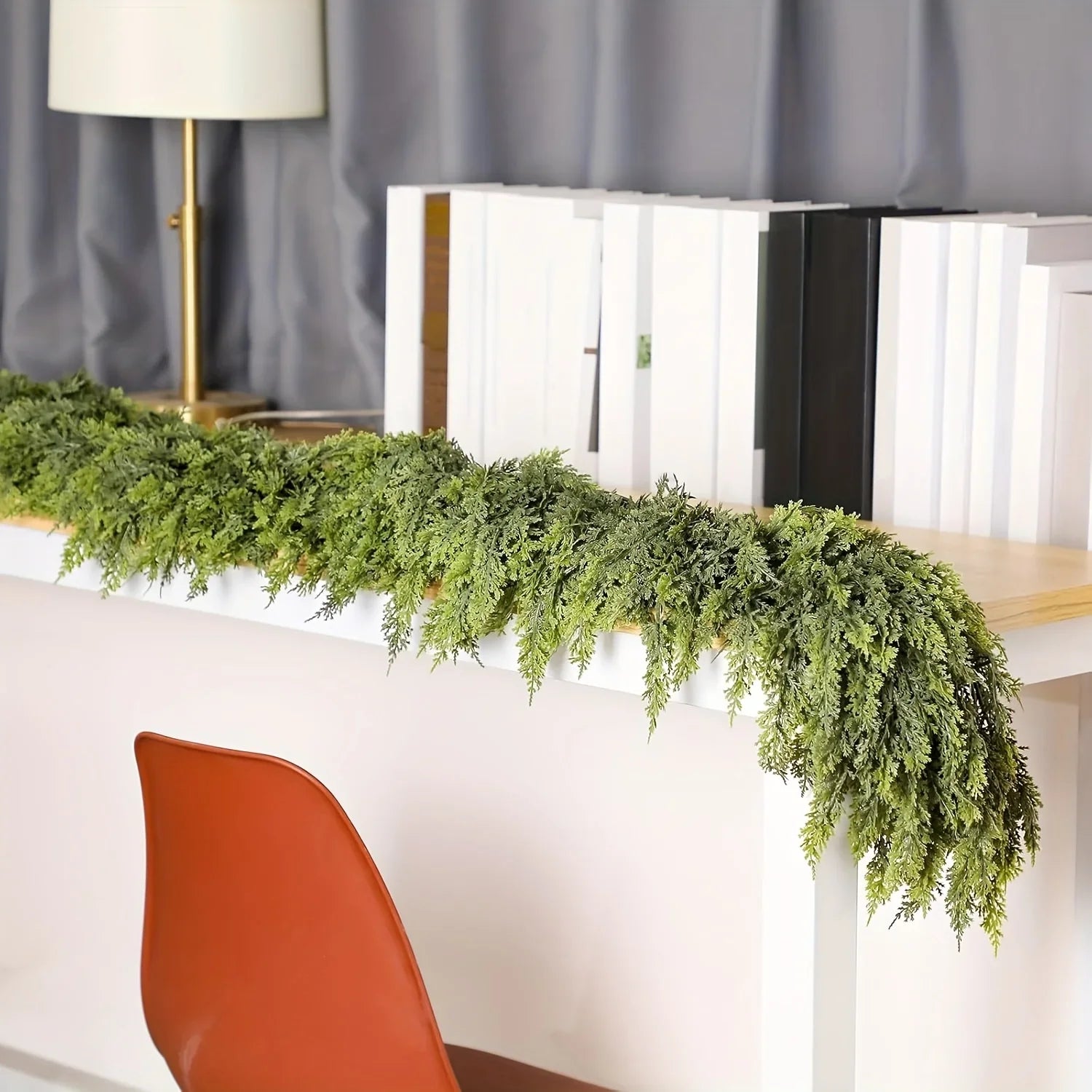 Nutshell Realistic Christmas Garland in Green, perfect for festive home decorations