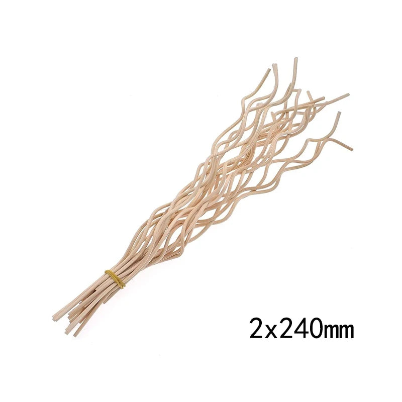 Nutshell reed diffuser replacement sticks bundle 2x240mm natural twisted wooden sticks