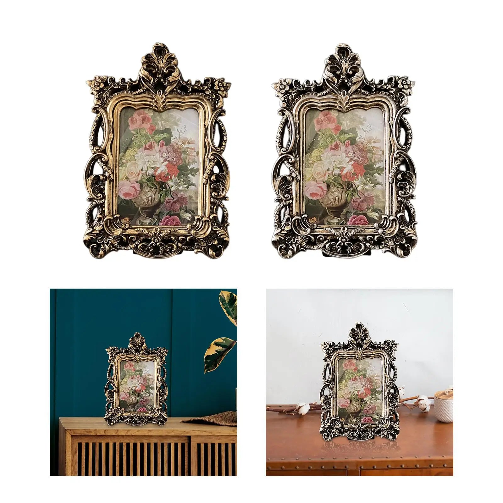 Nutshell retro ornate photo frame in elegant design for displaying cherished memories