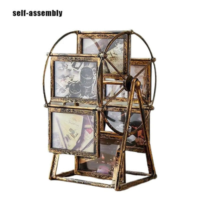 Nutshell rotating Ferris wheel photo frame for displaying cherished memories in a decorative design
