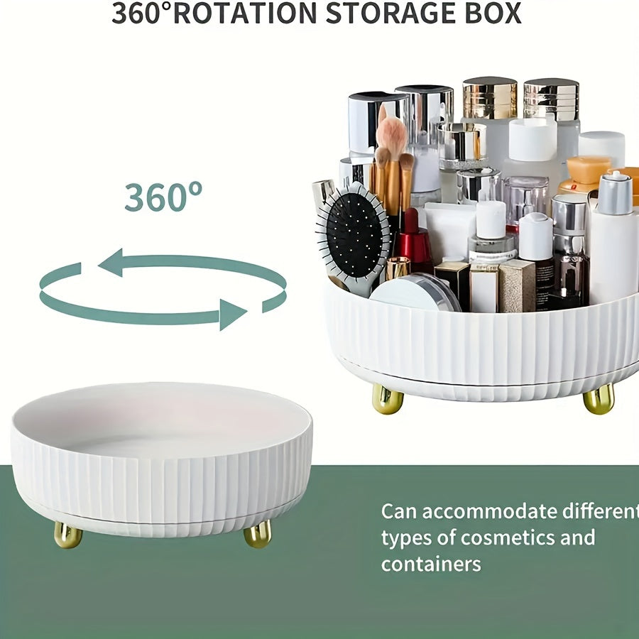 Nutshell Rotating Makeup and Perfume Organizer with 360 degree rotation for easy access to cosmetics