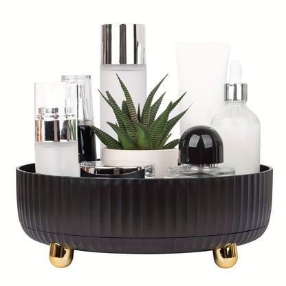 Rotating Makeup and Perfume Organizer with Stylish Design for Easy Access to Beauty Products