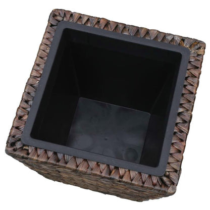 Nutshell rustic raised garden beds set made of woven material for enhanced gardening experience