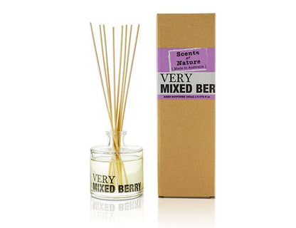 Nutshell Scents of Nature Reed Diffuser 150mL with Very Mixed Berry fragrance and natural reed sticks