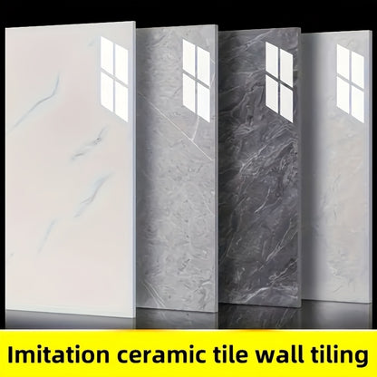 Self-adhesive decorative tiles in various styles for easy wall decoration