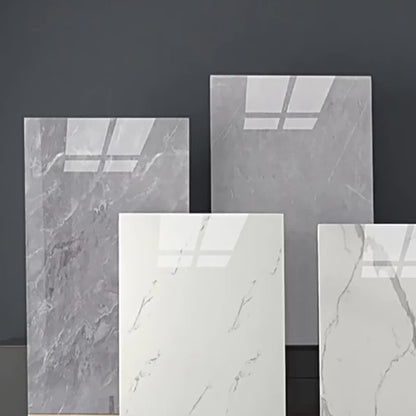 Nutshell self-adhesive decorative tiles in various marble designs for stylish home decor