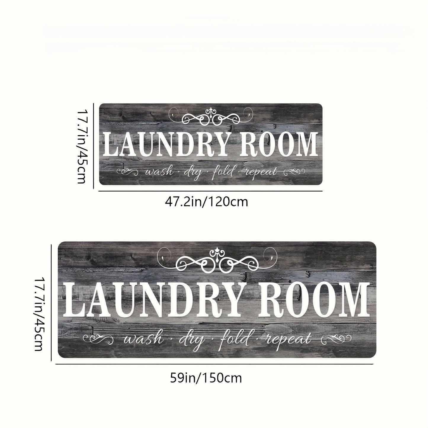 Nutshell thick sponge comfort laundry mat in a stylish design for laundry rooms