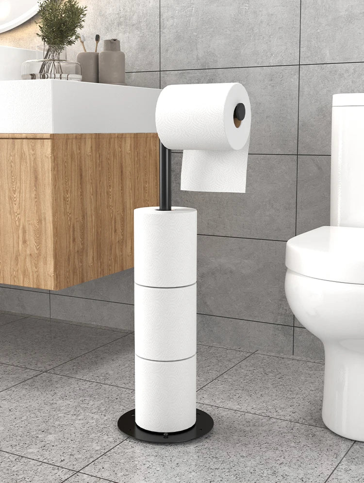 Nutshell Vertical folding tissue holder in a modern bathroom with stylish design
