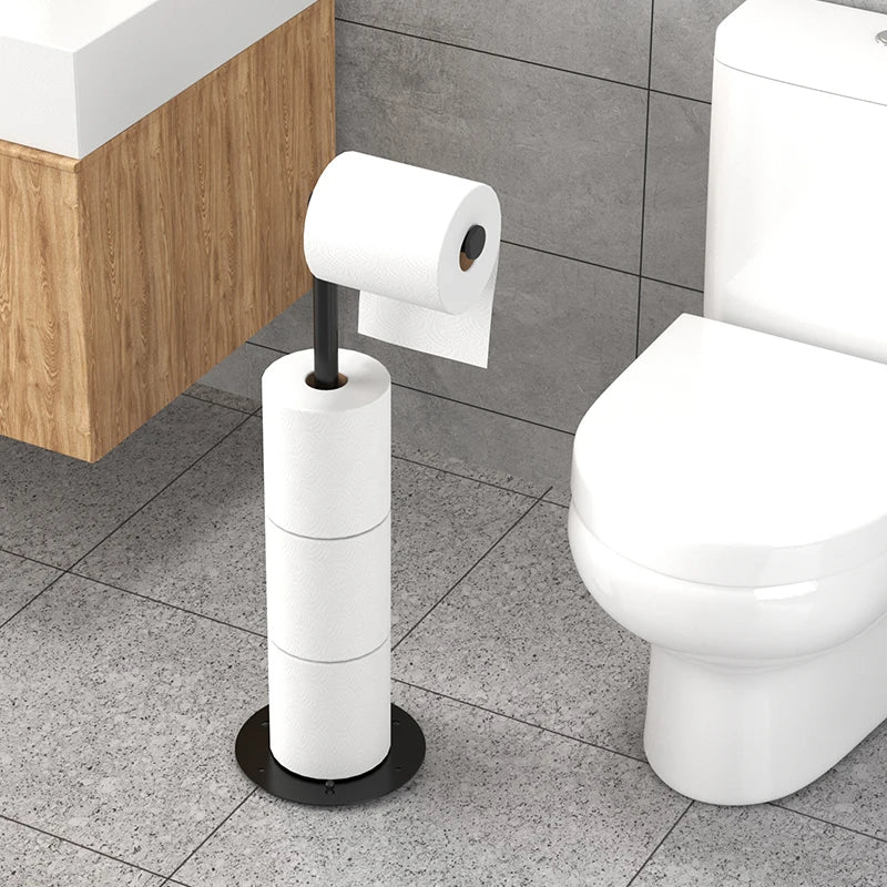 Nutshell vertical folding tissue holder with sleek design for easy access in modern bathrooms