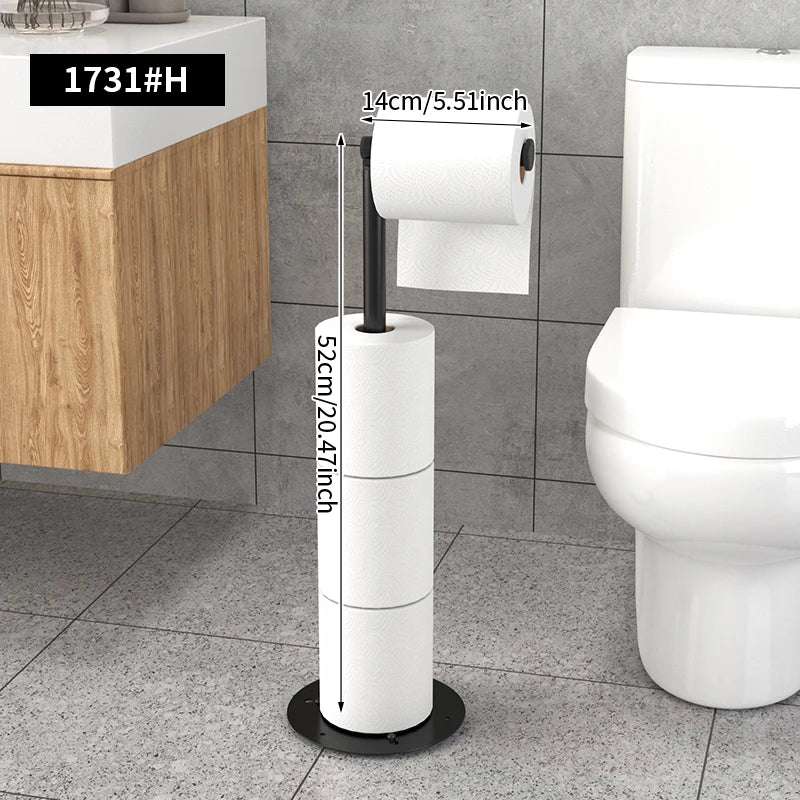 Vertical folding tissue holder with a sleek design suitable for modern bathrooms