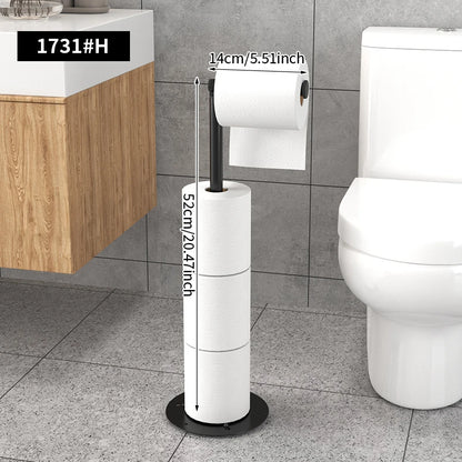 Vertical folding tissue holder with a sleek design suitable for modern bathrooms
