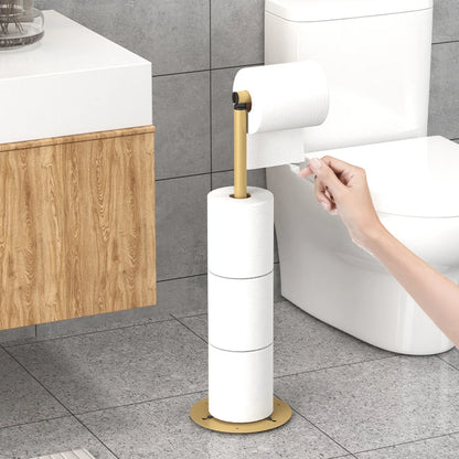 Nutshell vertical folding tissue holder with sleek design for easy access and storage in the bathroom