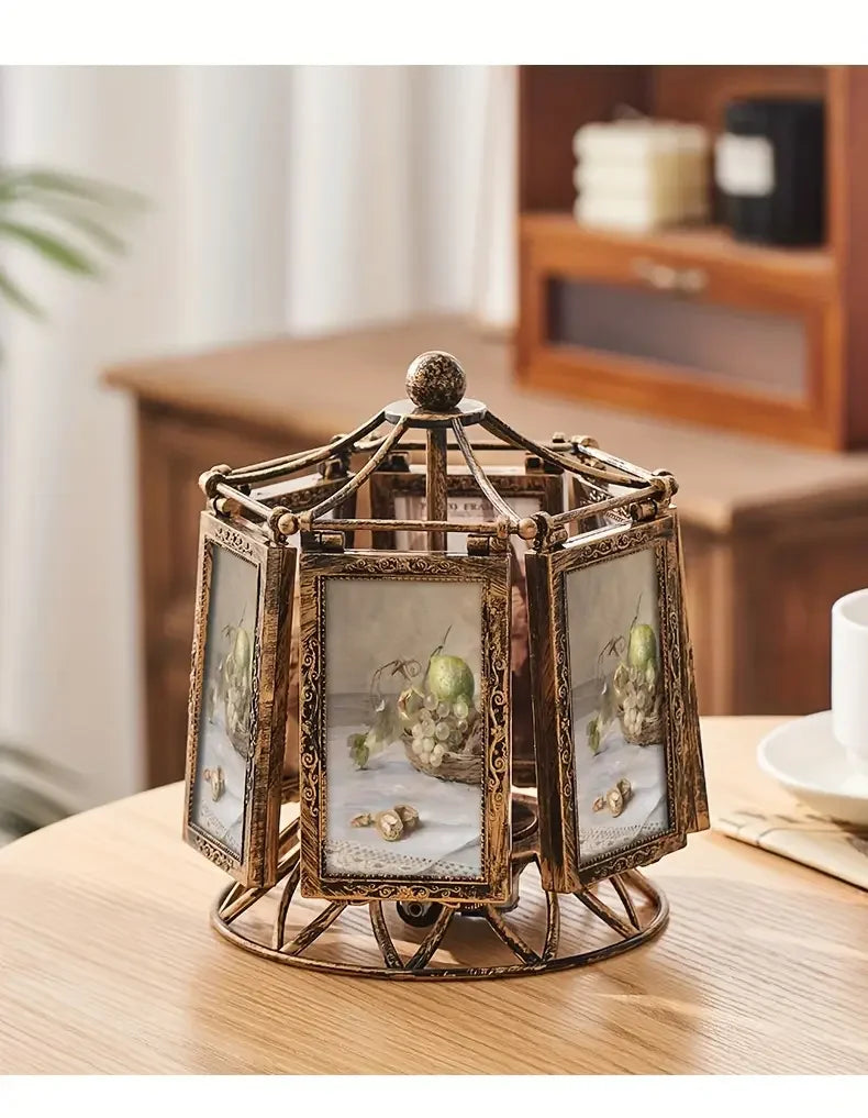 Nutshell vintage wedding picture frame with an ornate design for displaying cherished memories