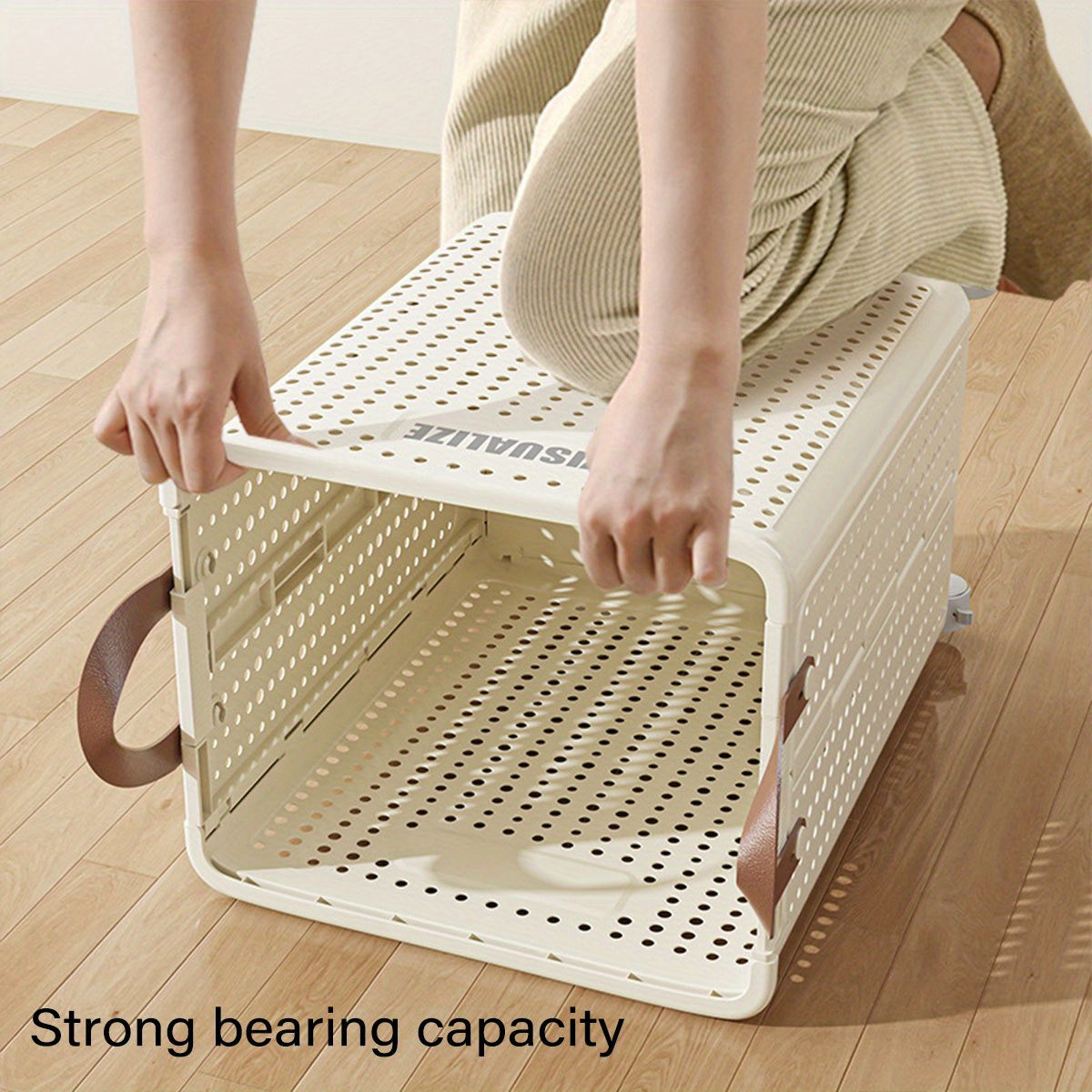 Nutshell large foldable laundry hamper with strong bearing capacity, ideal for organizing laundry efficiently