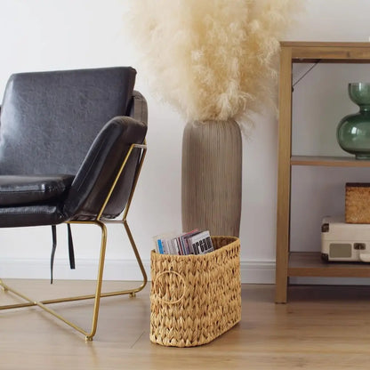 Nutshell Wicker Woven Toilet Paper Storage Basket Perfect for Organizing Bathroom Essentials